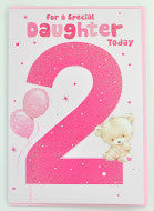 Daughter 2nd Birthday Card