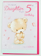 Daughter 5th Birthday Card