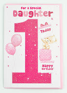 Daughter 1st Birthday Card