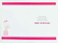 Daughter 1st Birthday Card